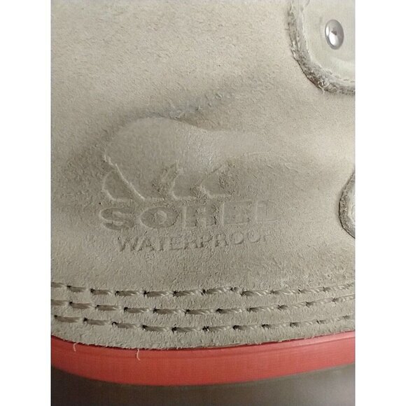 Sorel Boots Women's Size 8 Joan Of Arctic Winter Snow Tan Orange Leather - Picture 12 of 13